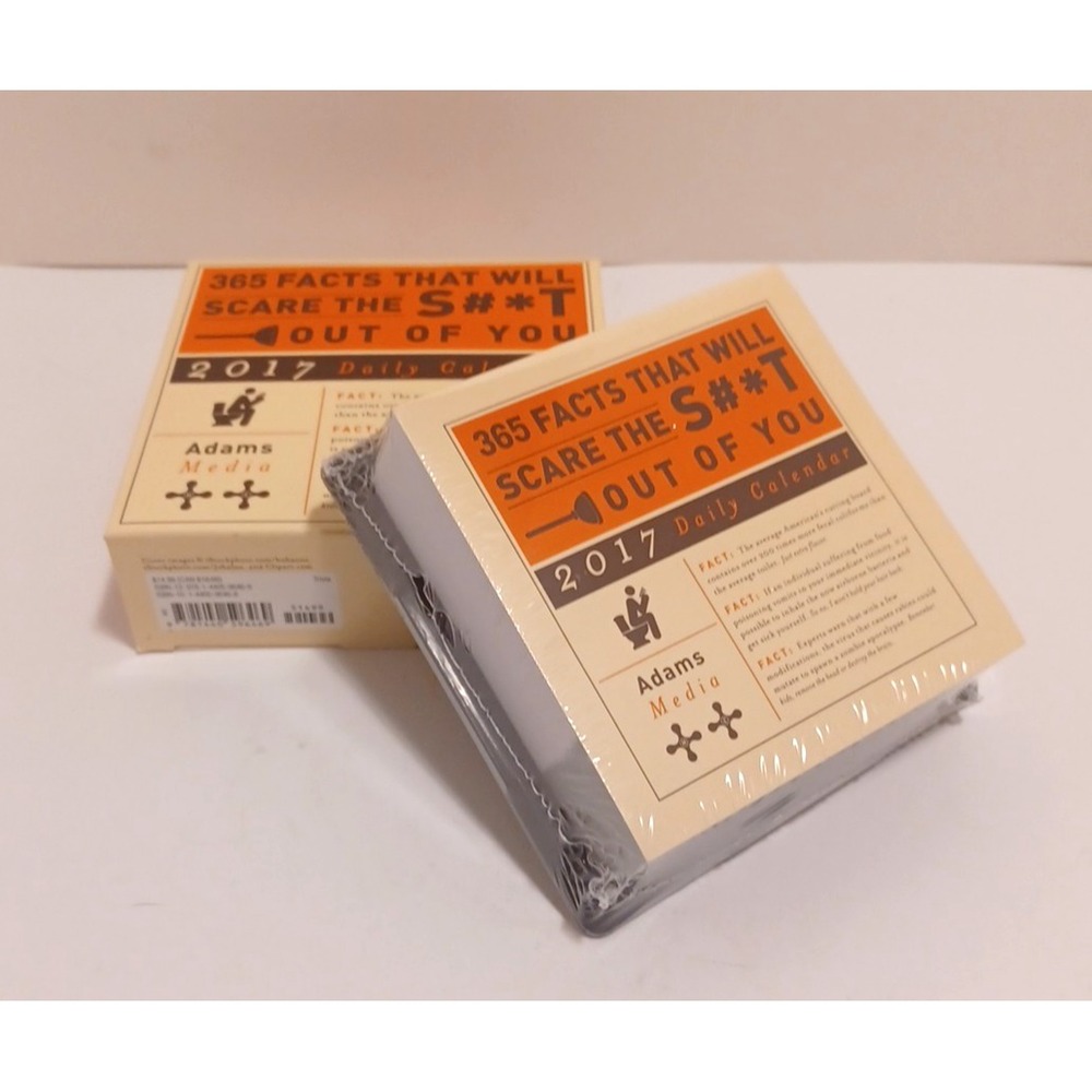 365 Facts That Will Scare the S#*t Out of You 2017 Daily Calendar New sealed